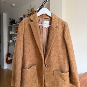 Madewell Tan Wool Blazer
